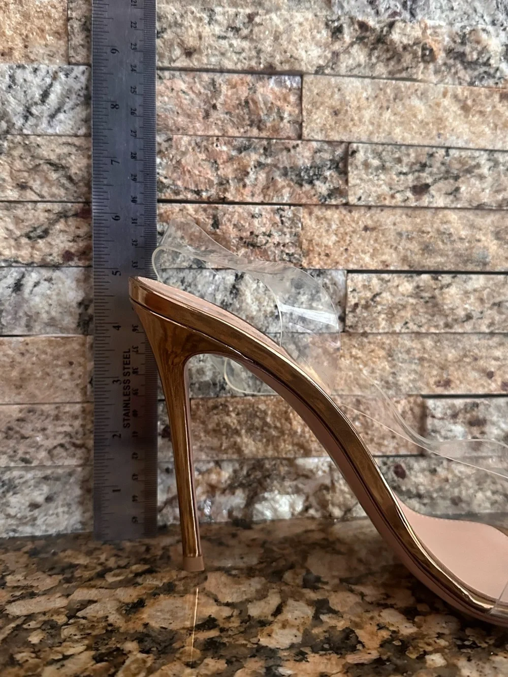 GIANVITO ROSSI Metropolis  PVC slingback sandals